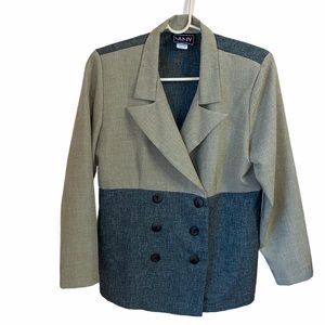 Vintage Vany Blazer Color Block Size 10